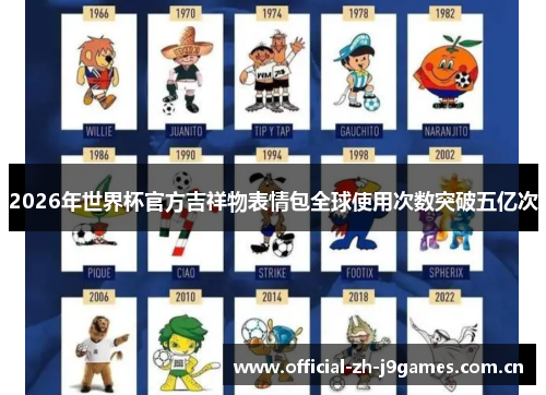 2026年世界杯官方吉祥物表情包全球使用次数突破五亿次